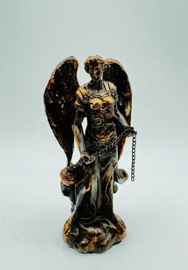 Figura Arcangel San Sealtiel Bronce 12cm