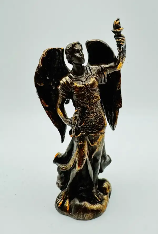 Figura Arcangel San Uriel Bronce 12cm
