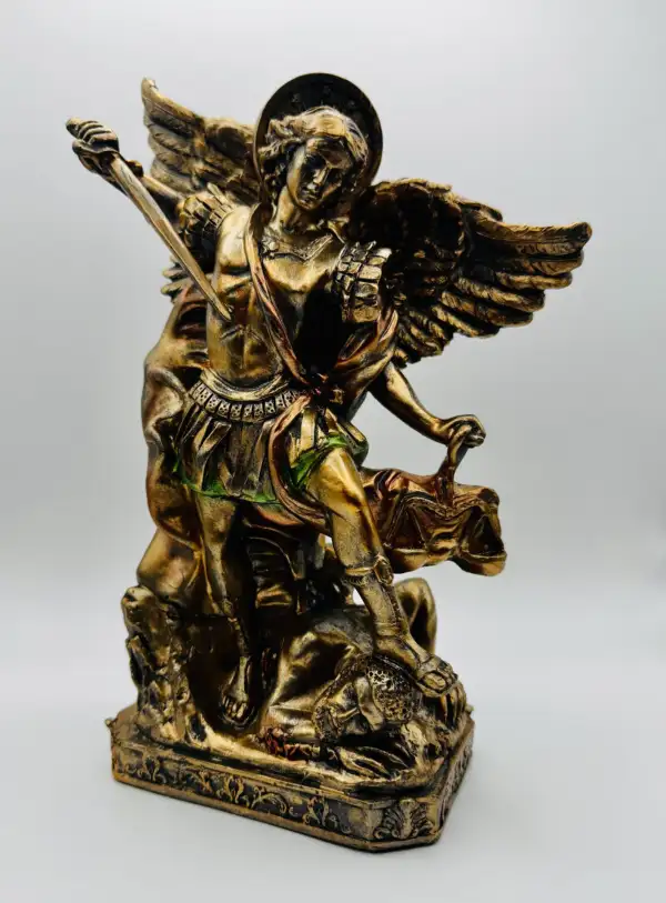 Figura Arcangel San Miguel Bronce 27cm