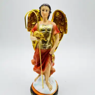 Figura Arcangel San Rafael Armadura 13cm