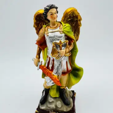Figura Arcangel San Zadquiel Armadura 13cm