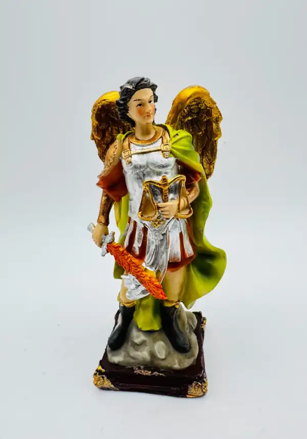 Figura Arcangel San Zadquiel Armadura 13cm