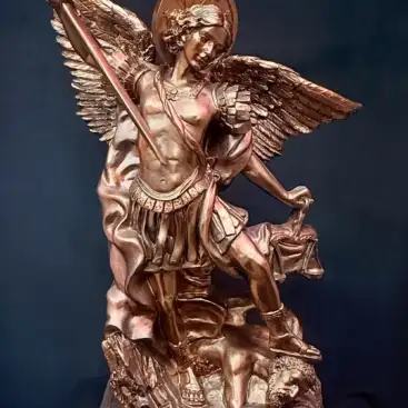 Figura Arcangel Miguel Bronce 45cm