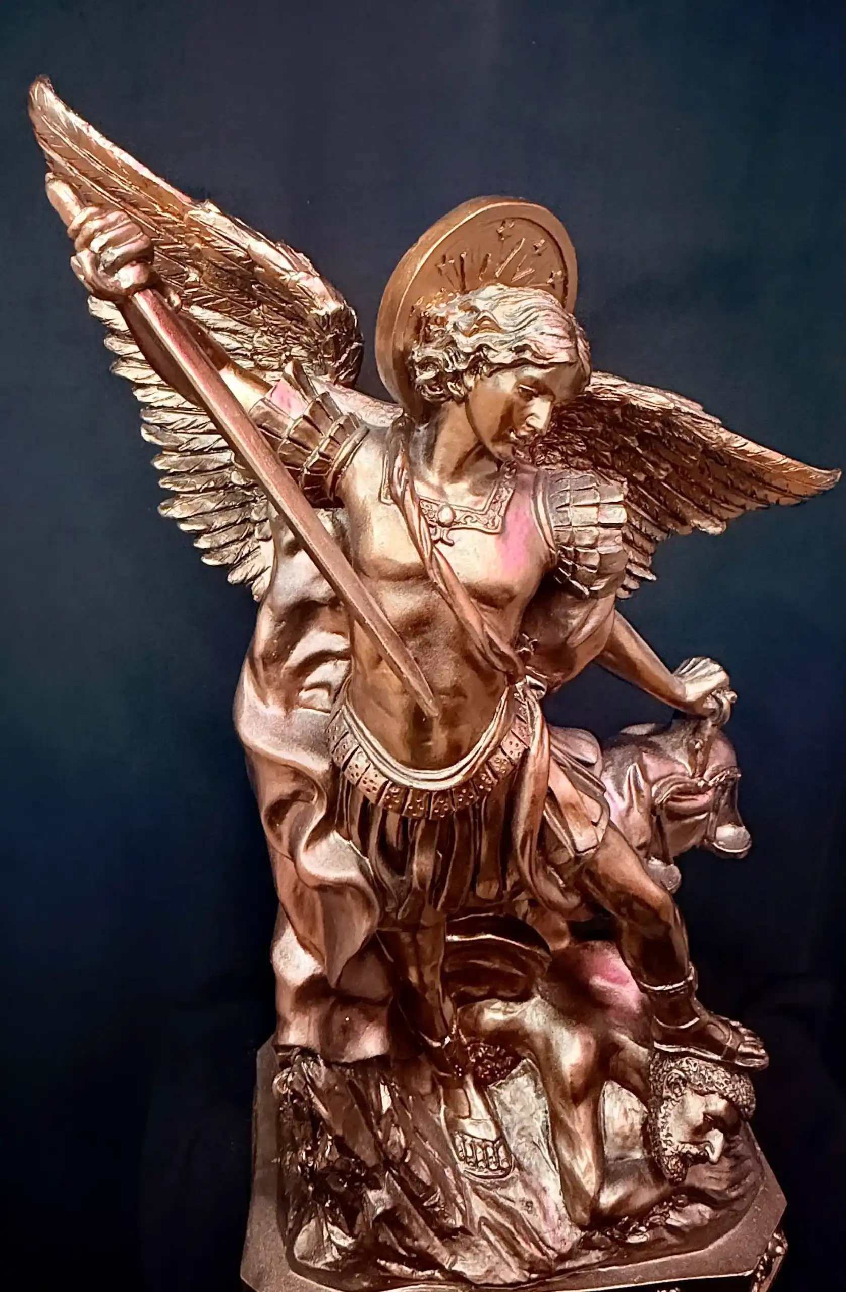 Figura Arcangel Miguel Bronce 45cm - Imagen 3
