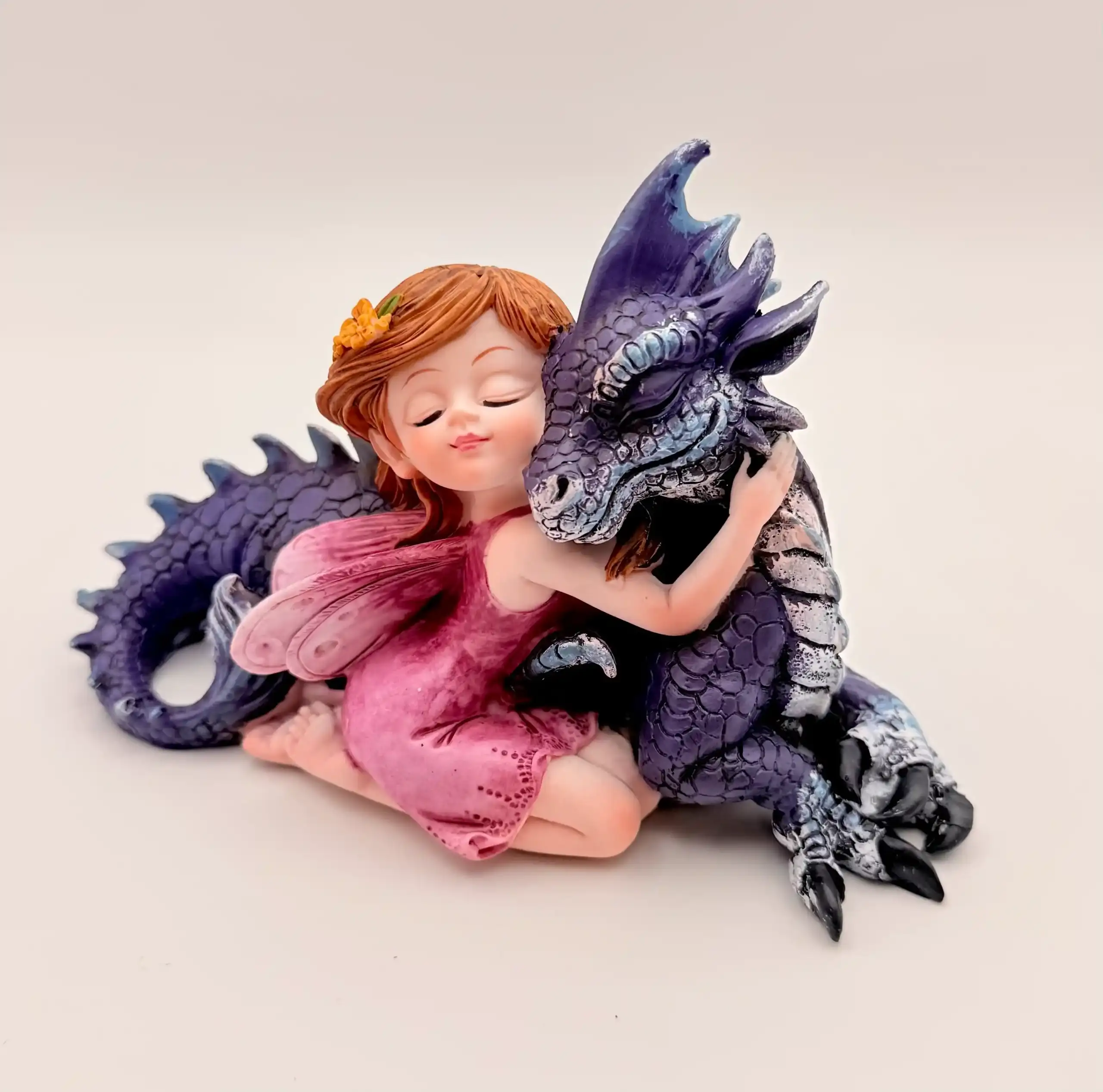 Figura Hada Con Dragon 10cm