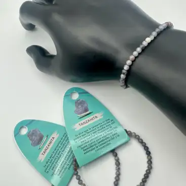 Pulsera Tanzanita 4 mm