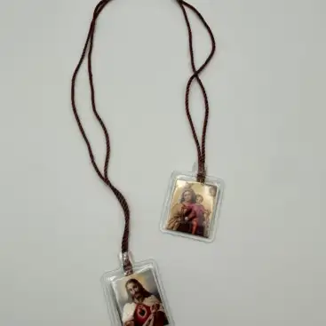 Escapulario Virgen Del Carmen Y Sagrado Corazon