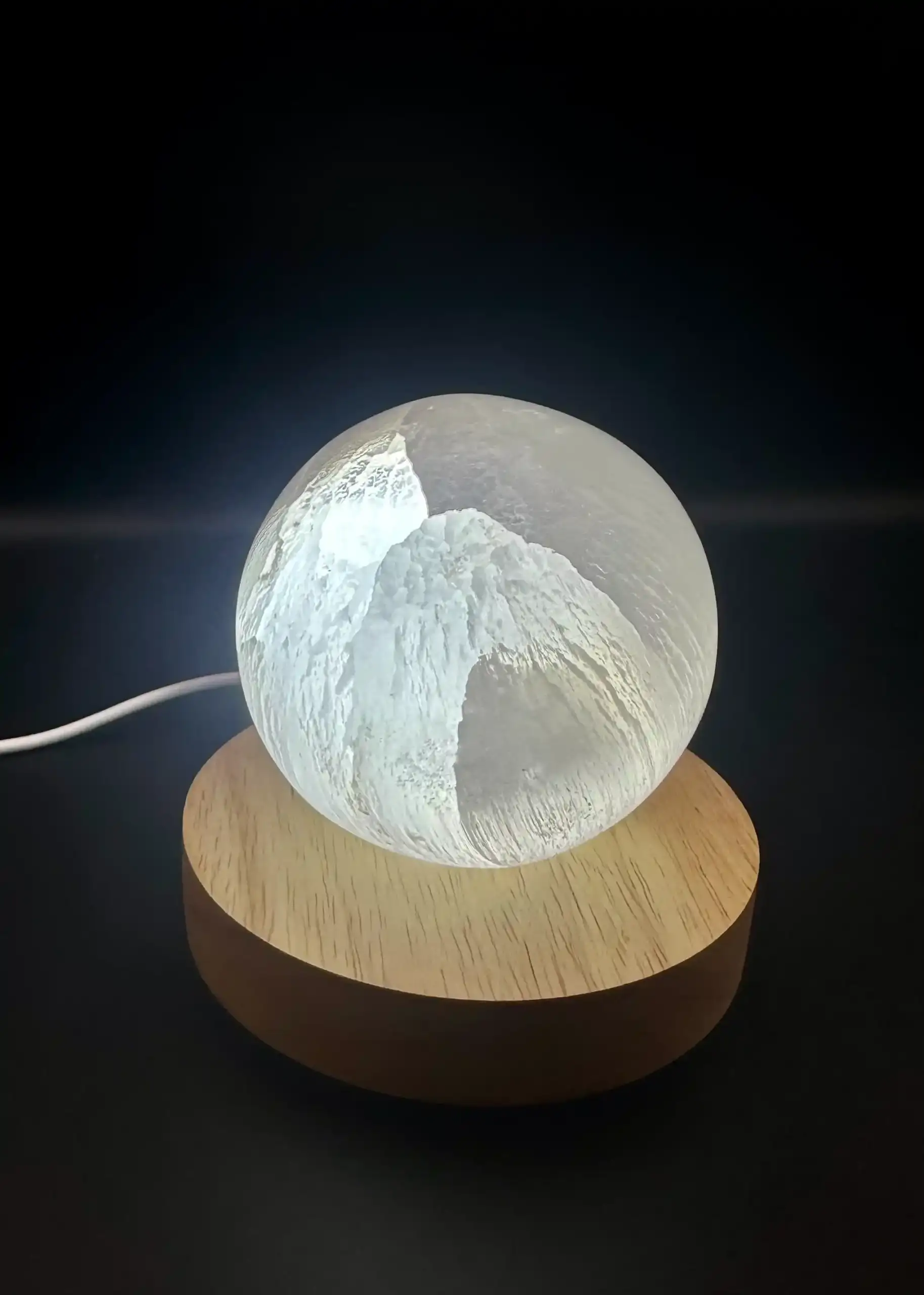 Lampara Esfera Selenita - Imagen 2