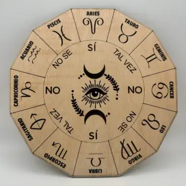 Tablero Pendulo Zodiaco Madera