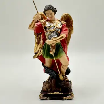 Figura Arcangel San Miguel Armadura 13 cm
