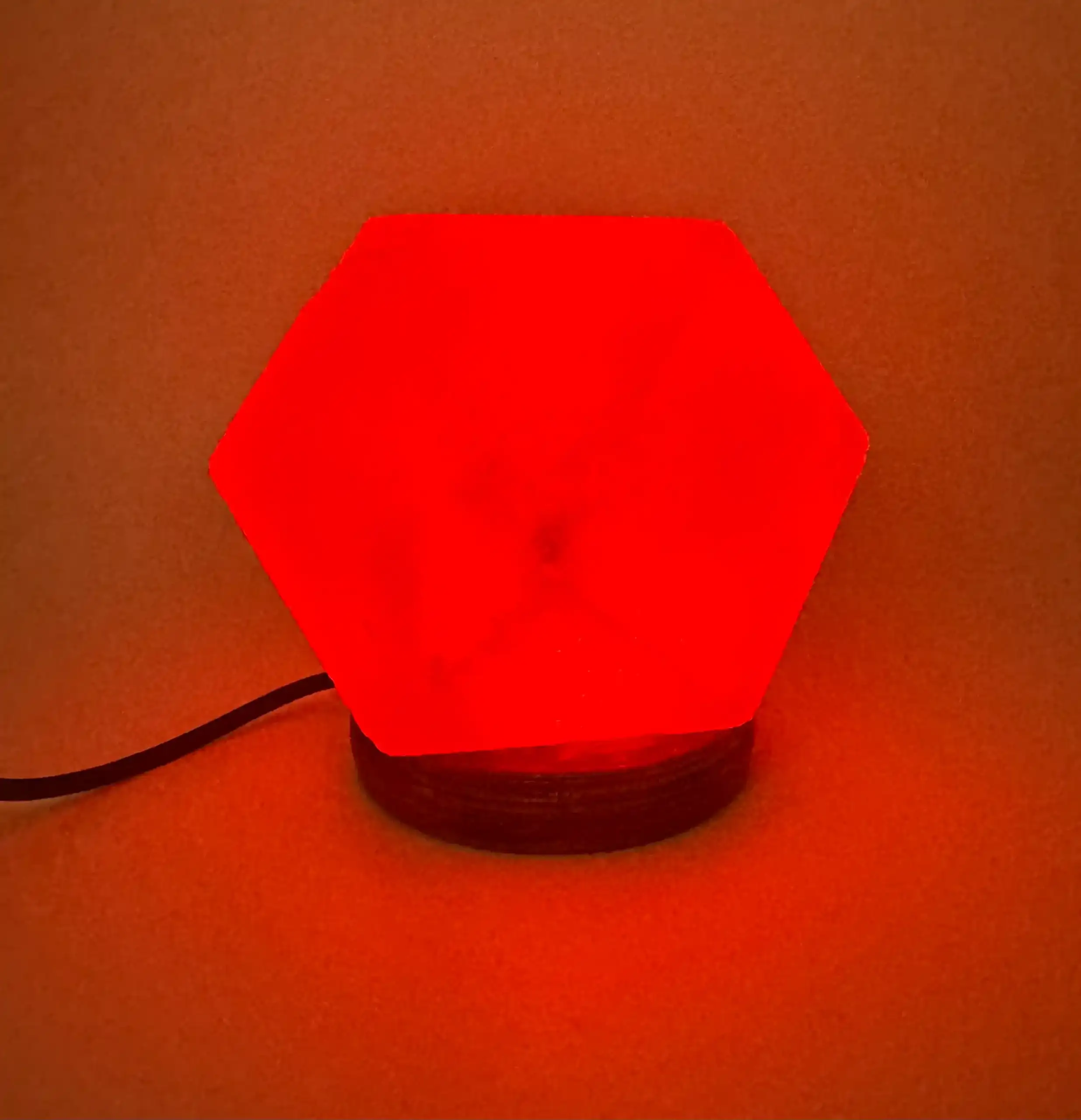 Lampara De Sal Del Himalaya Rombo Led - Imagen 6