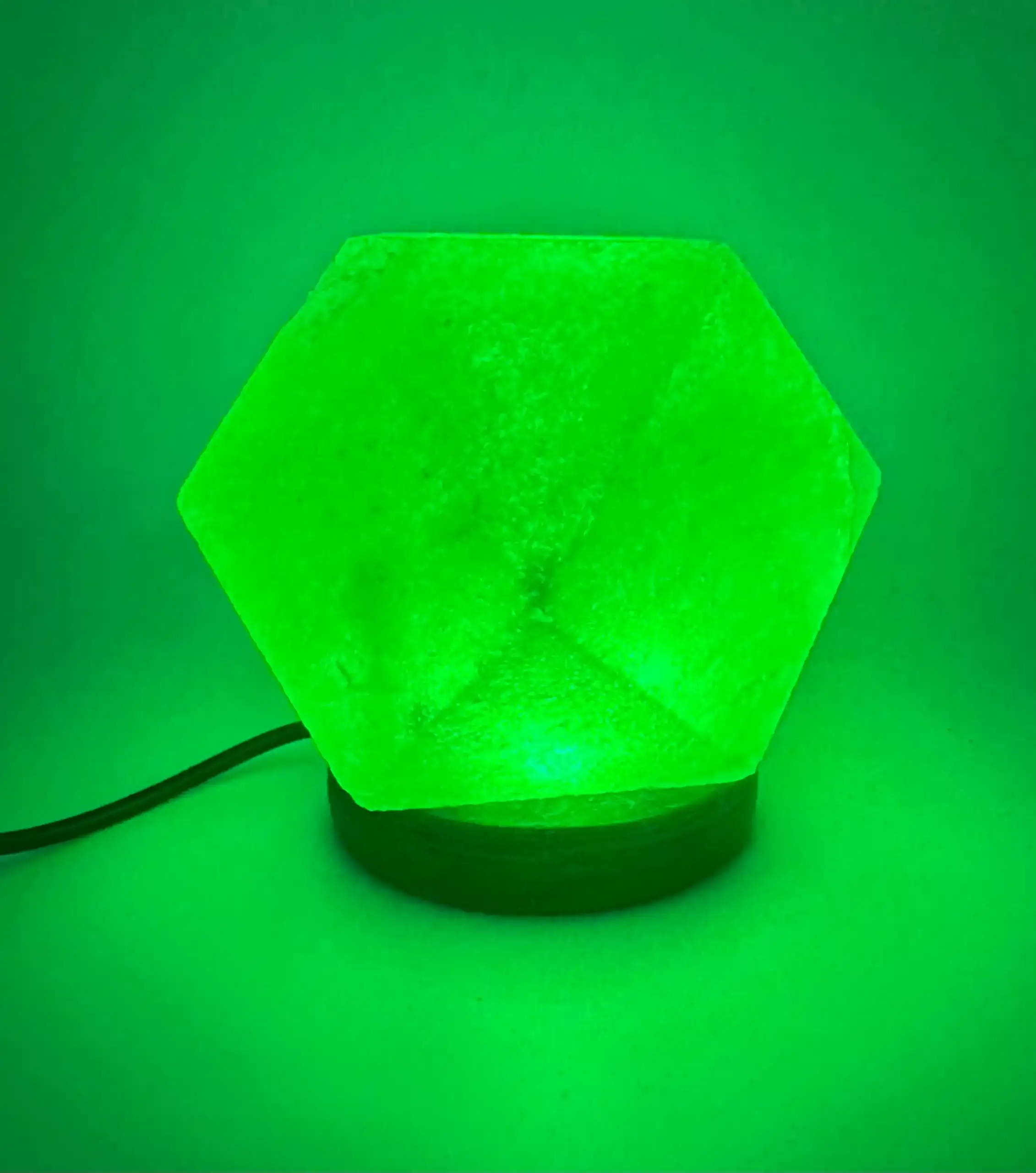 Lampara De Sal Del Himalaya Rombo Led - Imagen 7