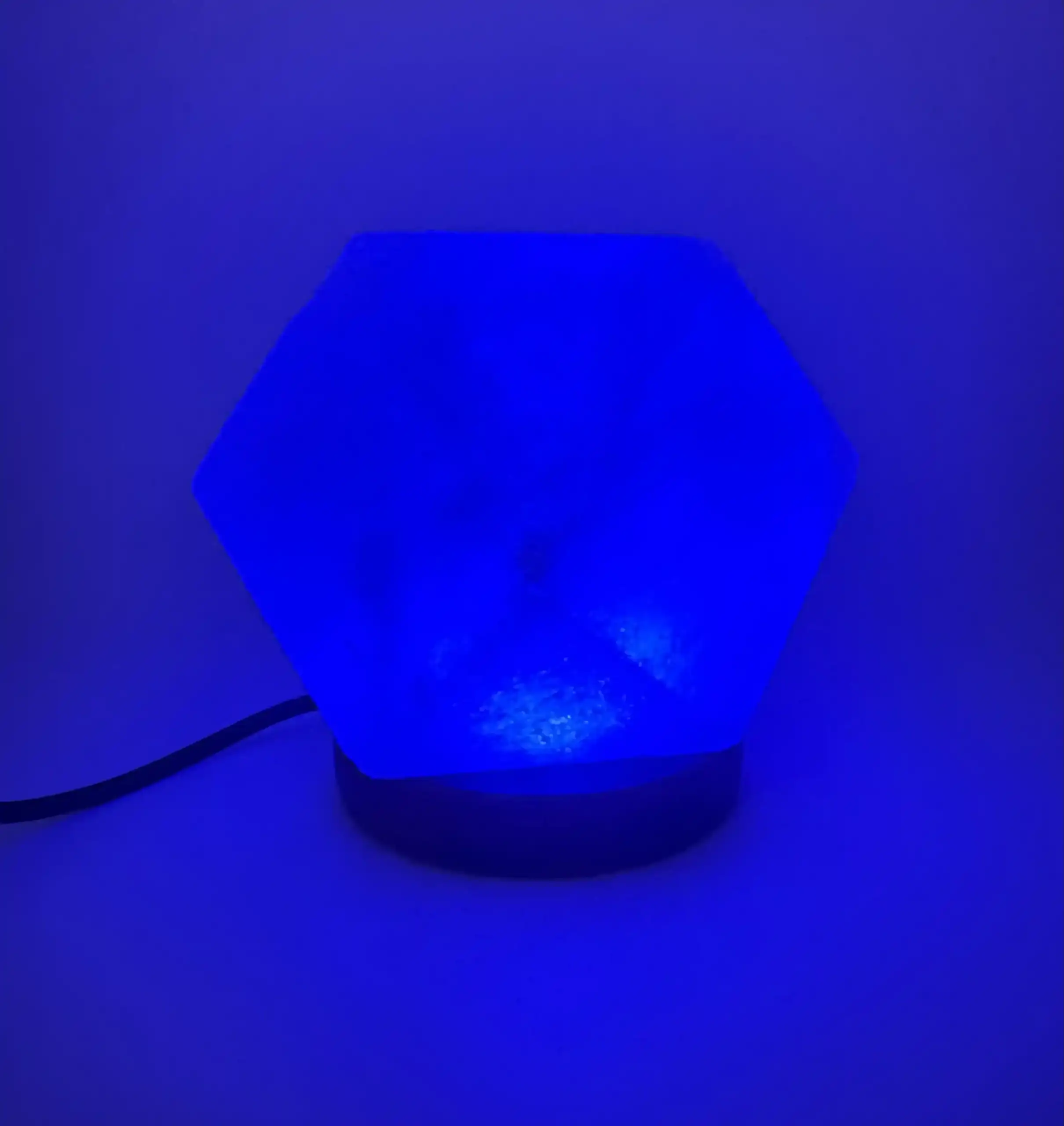 Lampara De Sal Del Himalaya Rombo Led - Imagen 8