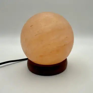Lampara De Sal Del Himalaya Esfera Led