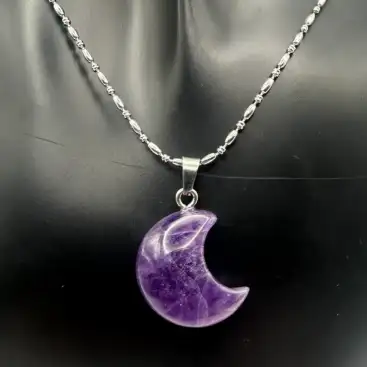 Colgante Luna Pequeña Amatista