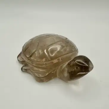 Tortuga De Cuarzo Ahumado