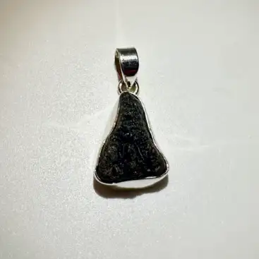 Colgante Moldavita Plata De Ley 3,88 Gramos