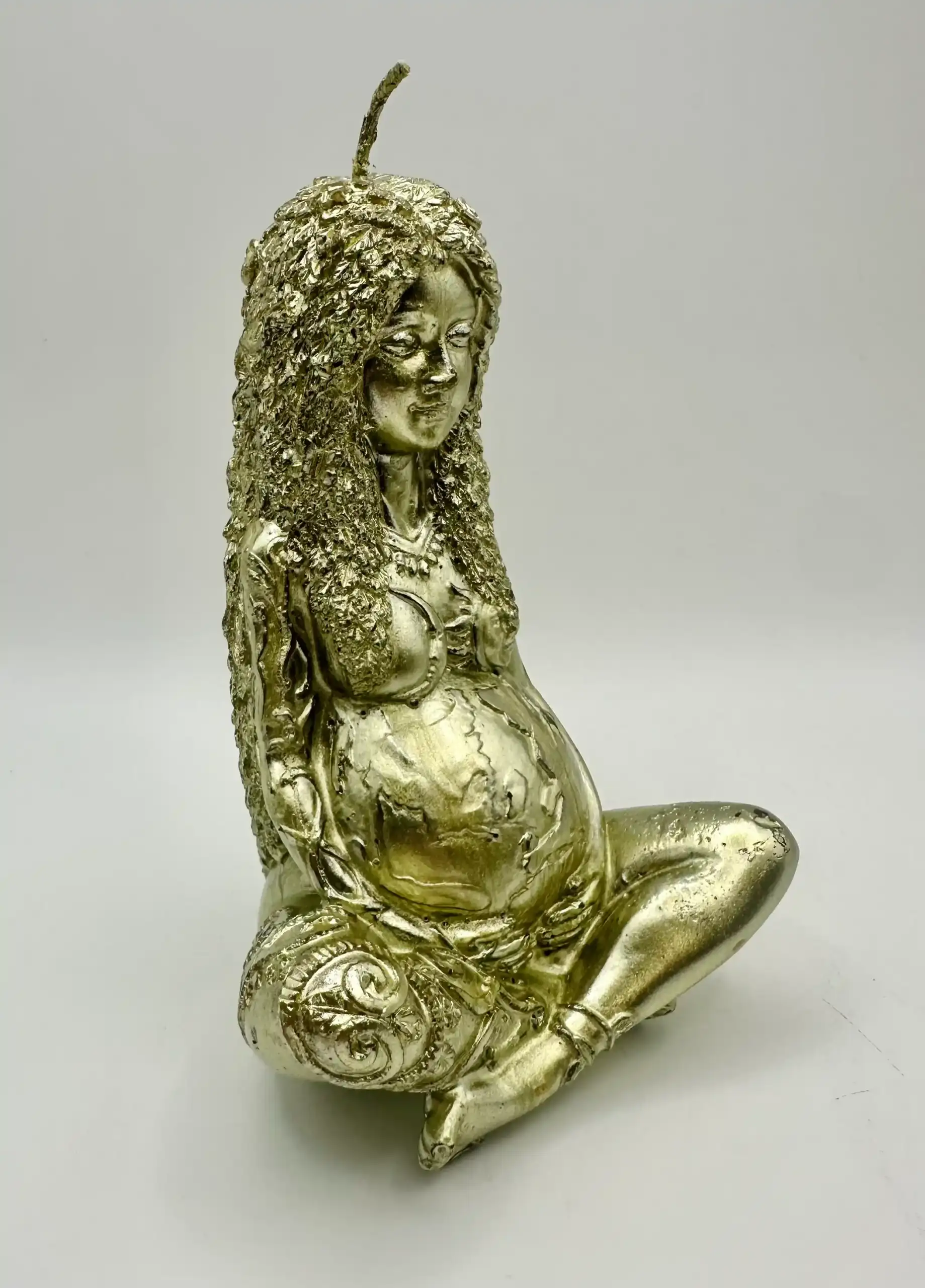 Vela Madre Tierra Dorada - Imagen 2