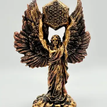 Figura Metatron Alas Bronce 15cm
