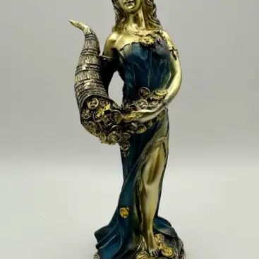 Figura Diosa De La Fortuna Azul 21cm