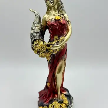 Figura Diosa De La Fortuna Rojo 21cm