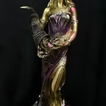 Figura Diosa De La Fortuna  Lila 62cm