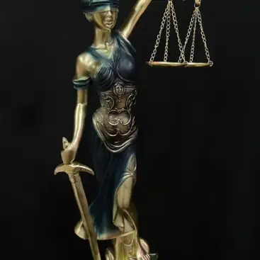 Figura Diosa De La Justicia Azul 55cm
