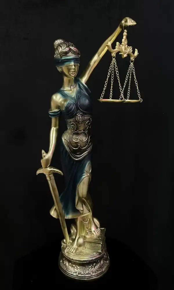 Figura Diosa De La Justicia Azul 55cm - La Calva Mística | Tienda ...