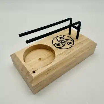 Porta Sahumerio Madera Triqueta