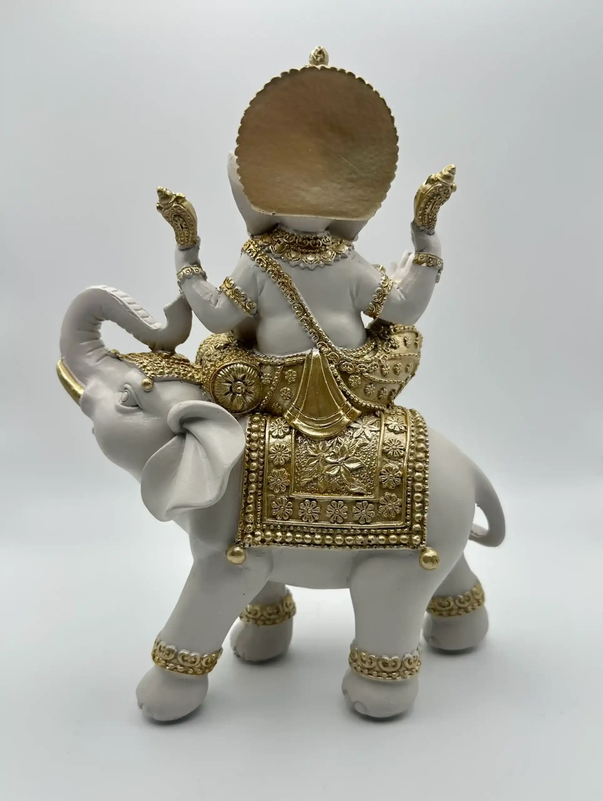 Figura Ganesh Sobre Elefante 22Cm - Imagen 5