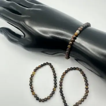 Pulsera Ojo De Tigre Niños 4mm