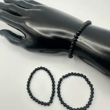 Pulsera Turmalina Negra Niños 4mm