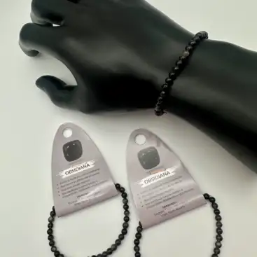 Pulsera De Obsidiana 4mm