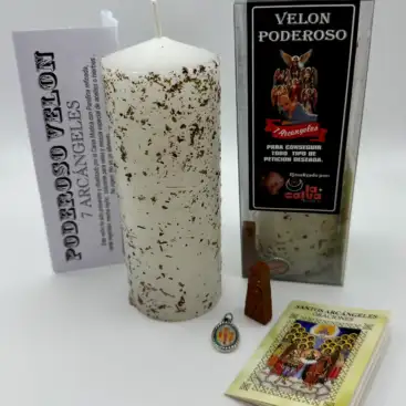 Velón 7 Arcángeles La Calva Mistica