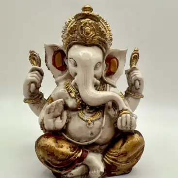 Figura Ganesh Beige Y Marrón