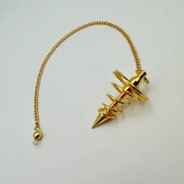 Péndulo Espiral Dorado