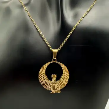 Colgante Isis Acero Dorado Modelo 3