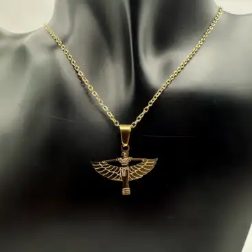 Colgante Isis Acero Dorado Modelo 2