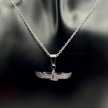 Colgante Isis Acero Plateado Modelo 1