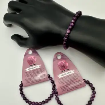 Pulsera Lepidolita 6mm