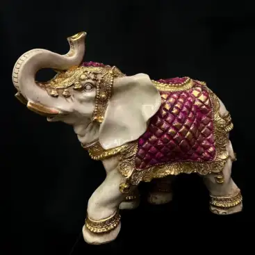 Elefante Del Dinero Rosa 34cm