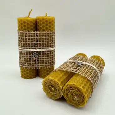 Pack 2 Velas De Miel Nudo De Bruja
