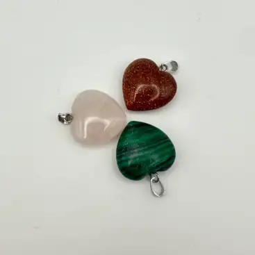 Colgante Corazón Grande Mineral