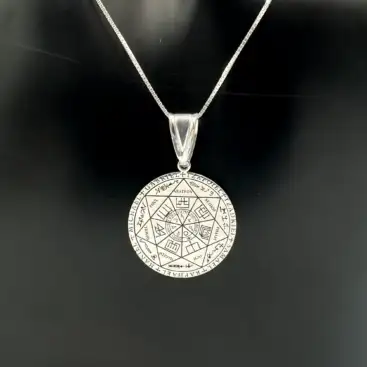 Colgante Sello De Los 7 Arcangeles Plata De Ley