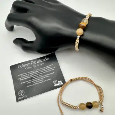 Pulsera Ritualizada Citrino Y Ojo De Tigre