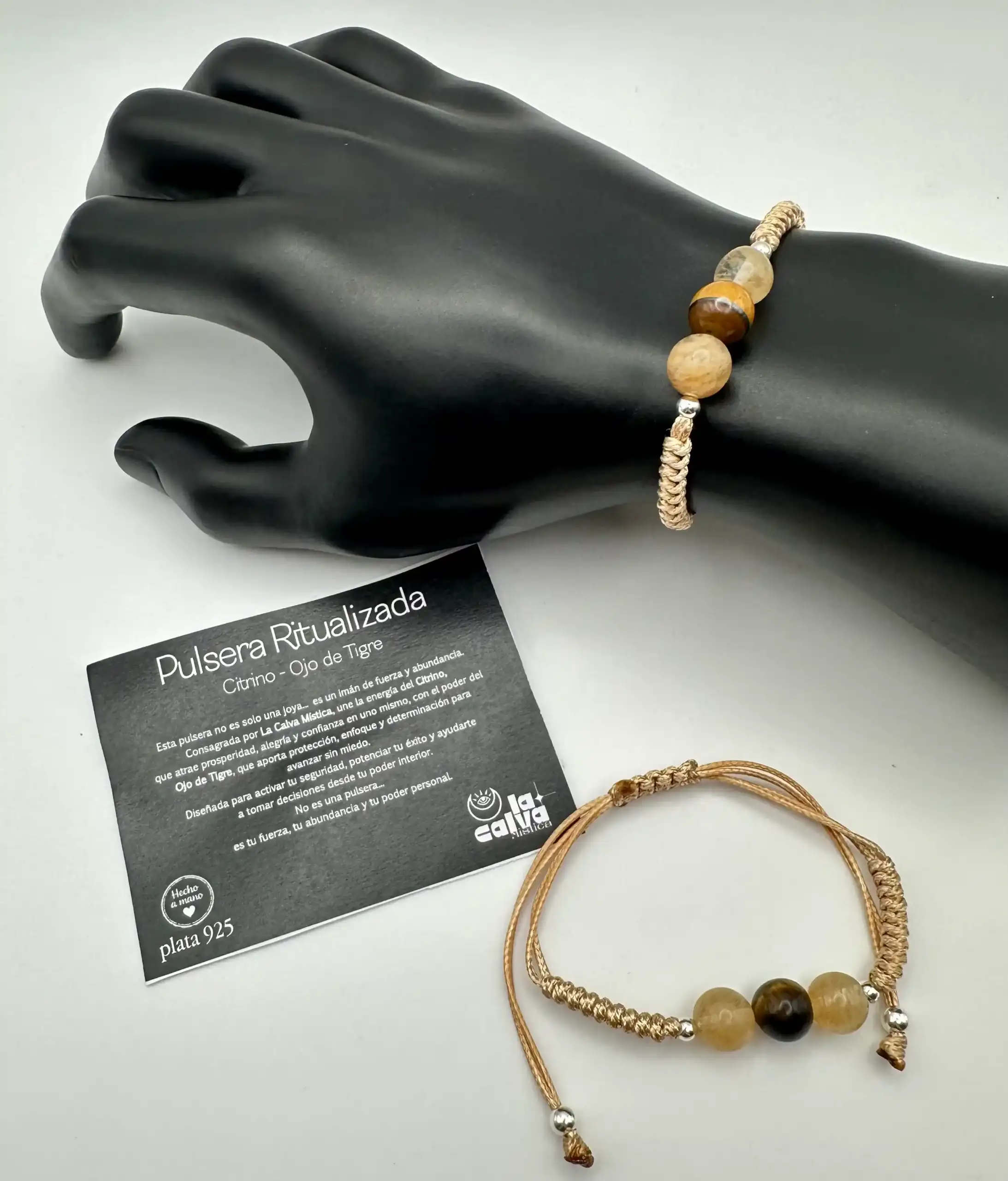 Pulsera Ritualizada Citrino Y Ojo De Tigre