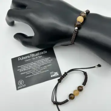 Pulsera Ritualizada Ojo De Tigre Y Citrino