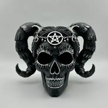 Figura Calavera Pentagrama De Muerte 20cm