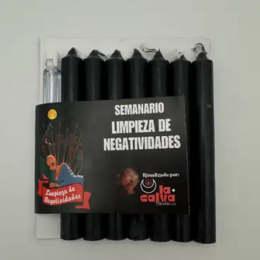 Pack Semanario Limpieza De Negatividades Pequeño La Calva Mística