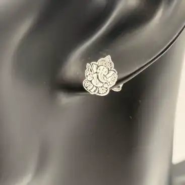 Pendientes Ganesha Plata De Ley